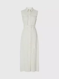 Calvin Klein Robe-chemise Slim En Tencel 11 Calvin Klein Robe-chemise Slim En Tencel -Pas Cher Calvin Klein Magasin K20K205204 AC5 alternate4