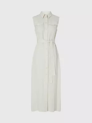 Calvin Klein Robe-chemise Slim En Tencel 7 Calvin Klein Robe-chemise Slim En Tencel – Image 5