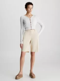 Calvin Klein Short En Sergé -Pas Cher Calvin Klein Magasin K20K205213 ACN alternate3