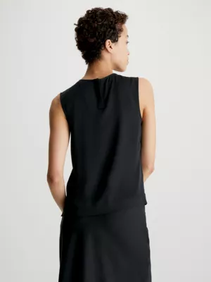 Calvin Klein Débardeur En Crêpe Recyclé 4 Calvin Klein Débardeur En Crêpe Recyclé – Image 2