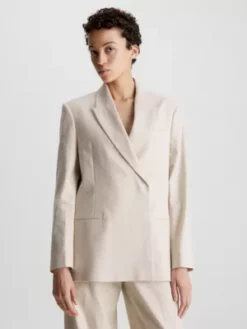 Calvin Klein Blazer Relaxed Cintré En Lin