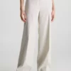 Calvin Klein Pantalon Jambe Large En Lin -Pas Cher Calvin Klein Magasin K20K205226 ACN main