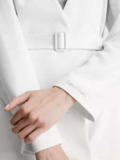 Calvin Klein Blazer à Ceinture En Sergé -Pas Cher Calvin Klein Magasin K20K205240 PEX alternate2