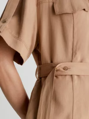 Calvin Klein Robe-chemise Relaxed En Lin Et Tencel 5 Calvin Klein Robe-chemise Relaxed En Lin Et Tencel – Image 3