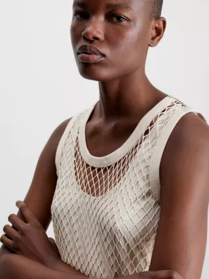 Calvin Klein Débardeur Filet Superposé 6 Calvin Klein Débardeur Filet Superposé – Image 4