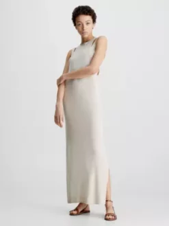 Calvin Klein Robe-débardeur En Soie Mélangée