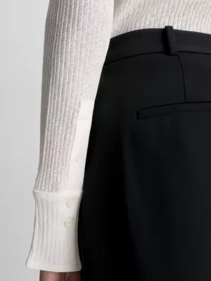 Calvin Klein Chemise Skinny Côtelée En Crêpe 5 Calvin Klein Chemise Skinny Côtelée En Crêpe – Image 3