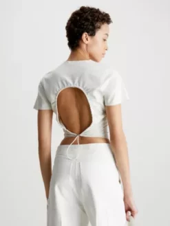 Calvin Klein Haut Dos-nu Slim En Scuba -Pas Cher Calvin Klein Magasin K20K205314 ADA alternate1