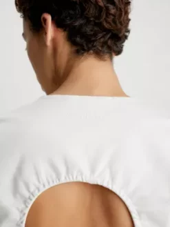 Calvin Klein Haut Dos-nu Slim En Scuba -Pas Cher Calvin Klein Magasin K20K205314 ADA alternate2