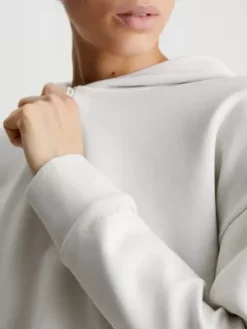 Calvin Klein Sweat-shirt à Capuche Relaxed Zippé En Scuba -Pas Cher Calvin Klein Magasin K20K205333 ADA alternate2