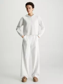 Calvin Klein Sweat-shirt à Capuche Relaxed Zippé En Scuba -Pas Cher Calvin Klein Magasin K20K205333 ADA alternate3