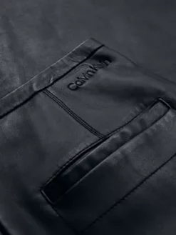 Calvin Klein Jupe Fendue En Cuir -Pas Cher Calvin Klein Magasin K20K205361 BEH alternate4