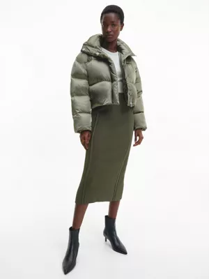 Calvin Klein Jupe Midi évasée Et Côtelée 4 Calvin Klein Jupe Midi évasée Et Côtelée – Image 2