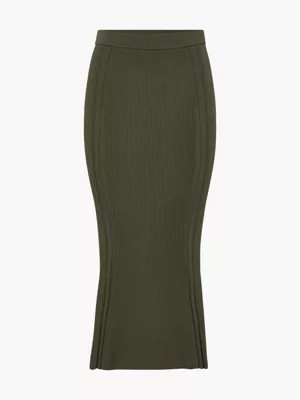 Calvin Klein Jupe Midi évasée Et Côtelée 8 Calvin Klein Jupe Midi évasée Et Côtelée – Image 6