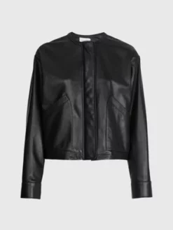 Calvin Klein Blouson Bomber En Cuir 11 Calvin Klein Blouson Bomber En Cuir -Pas Cher Calvin Klein Magasin K20K205428 BEH alternate4