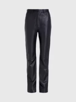 Calvin Klein Pantalon Slim En Cuir -Pas Cher Calvin Klein Magasin K20K205487 BEH alternate4