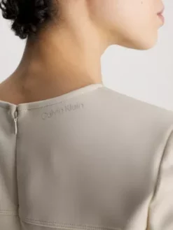 Calvin Klein MIni-robe Slim Technique En Maille -Pas Cher Calvin Klein Magasin K20K205513 ACN alternate3