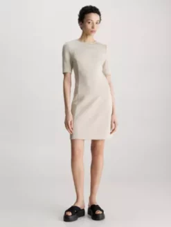 Calvin Klein MIni-robe Slim Technique En Maille