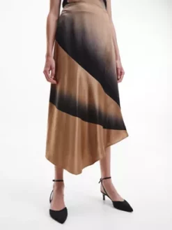 Calvin Klein Jupe Asymétrique Avec Imprimé Ombre