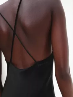 Calvin Klein Nuisette Midi En Satin -Pas Cher Calvin Klein Magasin K20K205537 BEH alternate2