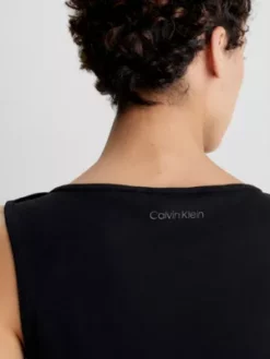 Calvin Klein Débardeur Slim En Crêpe De Jersey -Pas Cher Calvin Klein Magasin K20K205552 BEH alternate2