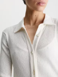 Calvin Klein Robe-chemise Skinny Superposée -Pas Cher Calvin Klein Magasin K20K205573 YAT alternate3