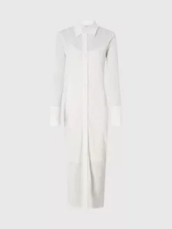 Calvin Klein Robe-chemise Skinny Superposée -Pas Cher Calvin Klein Magasin K20K205573 YAT alternate4