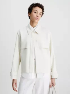 Calvin Klein Chemise Veste En Crêpe De Viscose