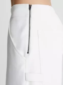 Calvin Klein Pantalon Jambe Large Relaxed En Crêpe -Pas Cher Calvin Klein Magasin K20K205585 YAT alternate2