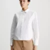 Calvin Klein Chemise Relaxed Courte Dans Le Dos