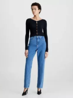 Calvin Klein Jean Straight High Rise Longueur Cheville -Pas Cher Calvin Klein Magasin K20K205607 1A4 alternate3