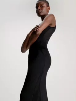 Calvin Klein Robe Slim En Maille Transparente à Pans 10 Calvin Klein Robe Slim En Maille Transparente à Pans -Pas Cher Calvin Klein Magasin K20K205615 BEH alternate3