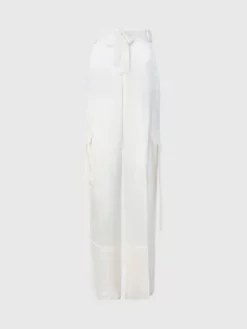 Calvin Klein Pantalon Cargo Jambe Large En Satin -Pas Cher Calvin Klein Magasin K20K205625 YAT alternate4
