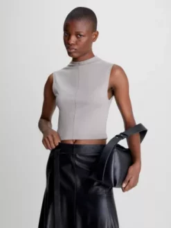 Calvin Klein Haut Skinny Court à Mancherons