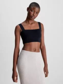 Calvin Klein Haut Brassière Slim En Maille