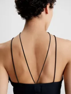 Calvin Klein Nuisette Slim Longue à Bretelles -Pas Cher Calvin Klein Magasin K20K205817 BEH alternate3