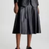 Calvin Klein Jupe Trapèze Longueur Midi En Cuir 2 Calvin Klein Jupe Trapèze Longueur Midi En Cuir -Pas Cher Calvin Klein Magasin K20K205820 BEH main