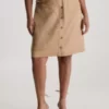 Calvin Klein Jupe Droite Grande Taille Boutonnée