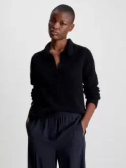 Calvin Klein Pull En Laine Alpaga Mélangée