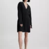 Calvin Klein Robe Relaxed En Sergé Structuré -Pas Cher Calvin Klein Magasin K20K205841 BEH main