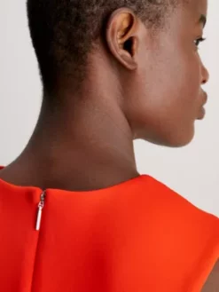 Calvin Klein Robe-débardeur Moulante 10 Calvin Klein Robe-débardeur Moulante -Pas Cher Calvin Klein Magasin K20K205846 XBW alternate3