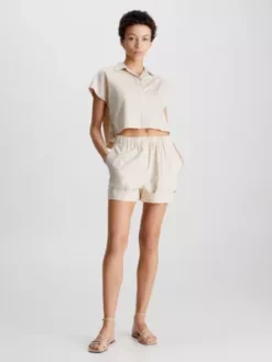 Calvin Klein Chemise Relaxed Courte En Lyocell 10 Calvin Klein Chemise Relaxed Courte En Lyocell -Pas Cher Calvin Klein Magasin K20K205876 AES alternate3