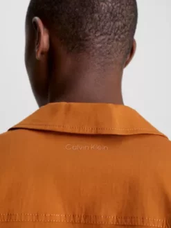 Calvin Klein Chemise Relaxed Courte En Lyocell -Pas Cher Calvin Klein Magasin K20K205876 GQJ alternate2