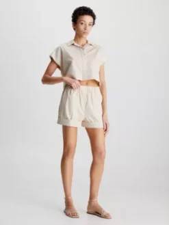 Calvin Klein Short Relaxed En Lyocell -Pas Cher Calvin Klein Magasin K20K205879 AES alternate3