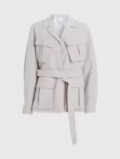 Calvin Klein Veste De Treillis En Crêpe De Viscose -Pas Cher Calvin Klein Magasin K20K205882 PE9 alternate4