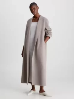 Calvin Klein Manteau Long Oversize Réversible