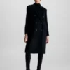 Calvin Klein Manteau à Double Boutonnage En Laine -Pas Cher Calvin Klein Magasin K20K205935 BEH main