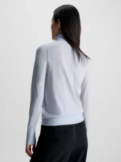 Calvin Klein Pull Slim à Col Roulé En Laine Mérinos 10 Calvin Klein Pull Slim à Col Roulé En Laine Mérinos -Pas Cher Calvin Klein Magasin K20K205989 CAY alternate2