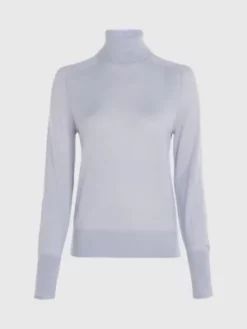 Calvin Klein Pull Slim à Col Roulé En Laine Mérinos 13 Calvin Klein Pull Slim à Col Roulé En Laine Mérinos -Pas Cher Calvin Klein Magasin K20K205989 CAY alternate5