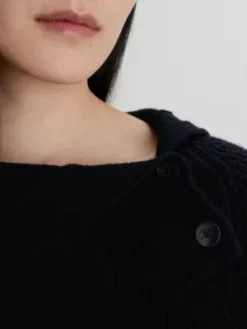 Calvin Klein Pull à Col Boutonné Relaxed 11 Calvin Klein Pull à Col Boutonné Relaxed -Pas Cher Calvin Klein Magasin K20K206014 BEH alternate3